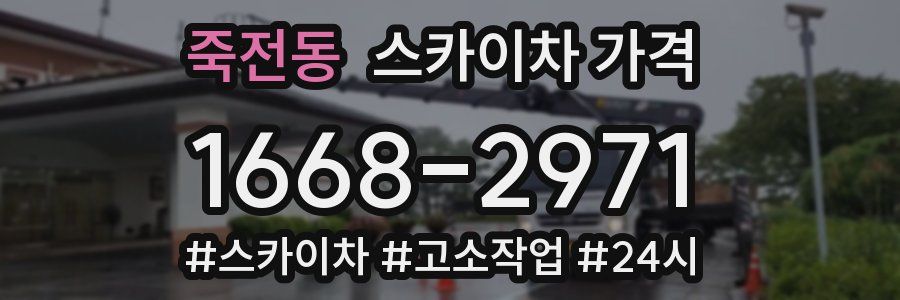 죽전동 스카이차 가격