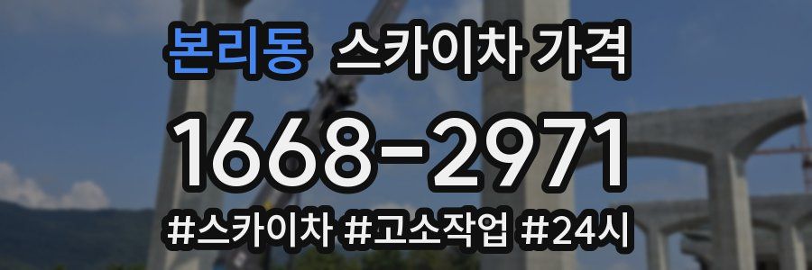 본리동 스카이차 가격