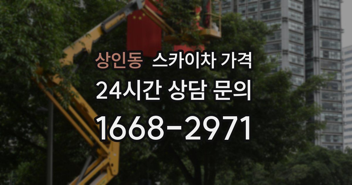 상인동 스카이차 가격