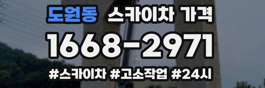 도원동 스카이차 가격