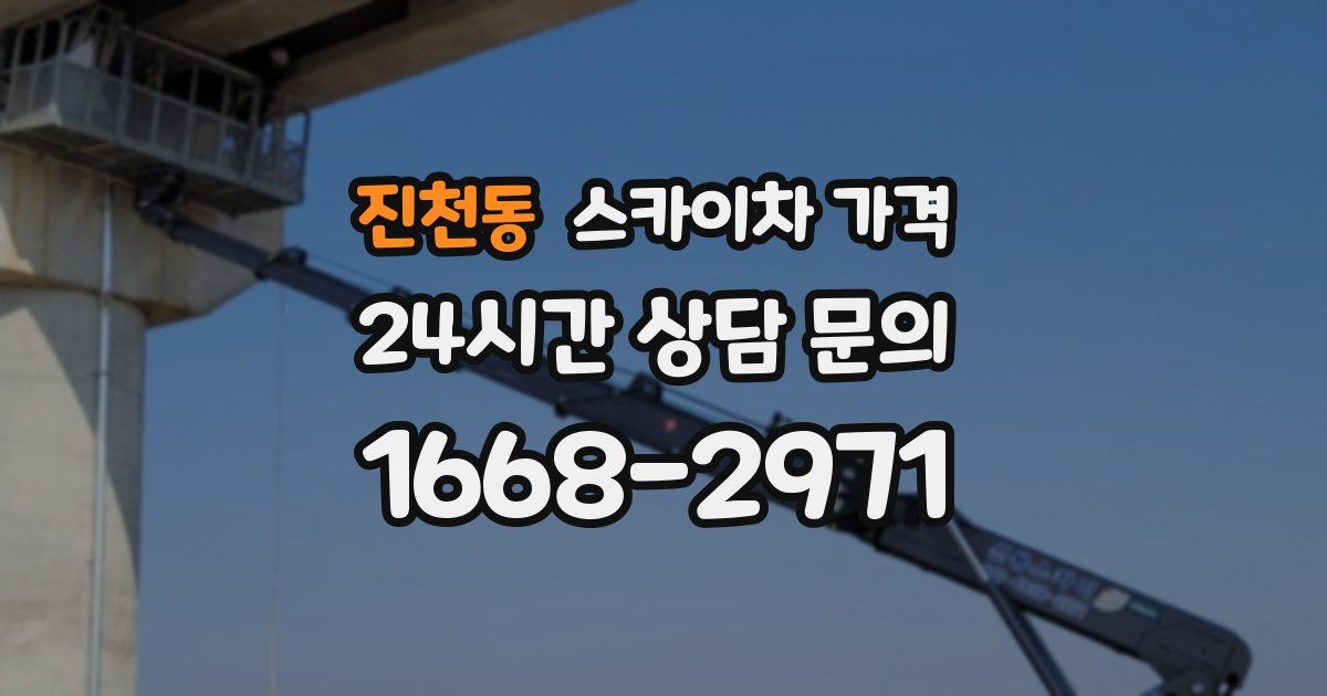 진천동 스카이차 가격