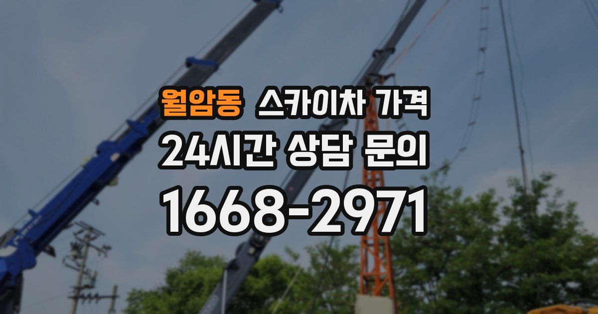 월암동 스카이차 가격