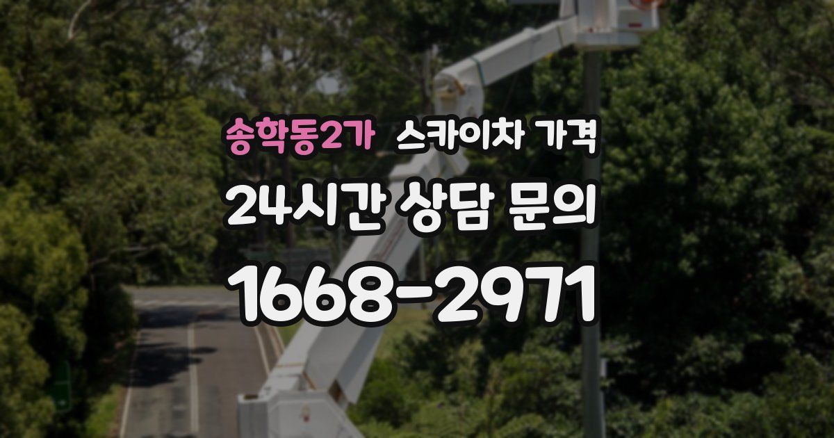 송학동2가 스카이차 가격