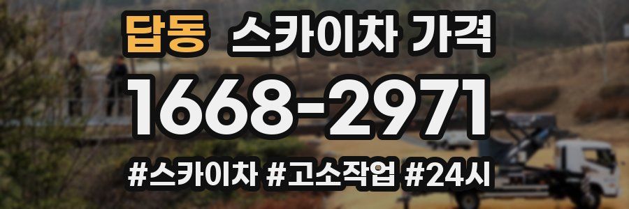 답동 스카이차 가격