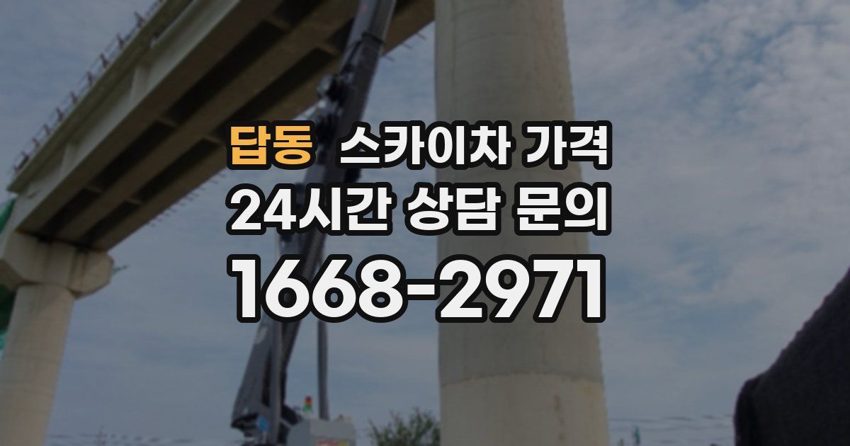 답동 스카이차 가격