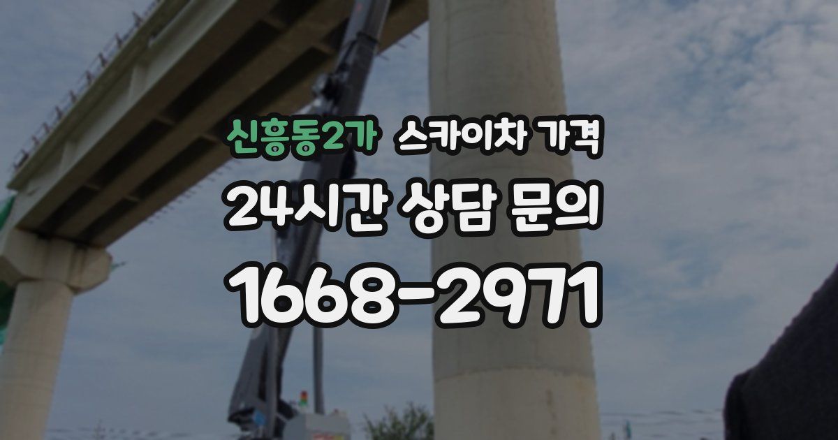 신흥동2가 스카이차 가격