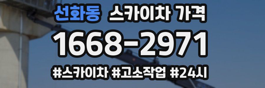 선화동 스카이차 가격