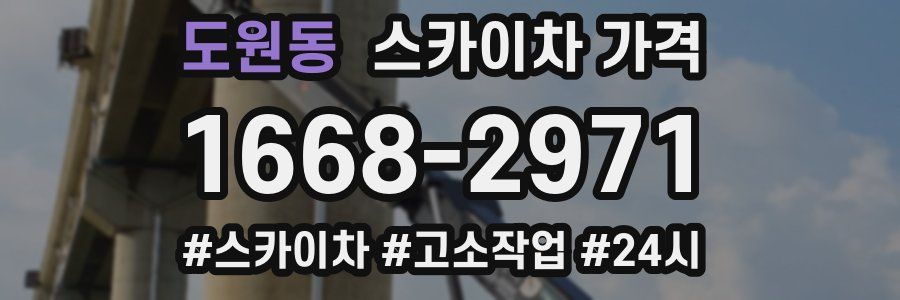 도원동 스카이차 가격