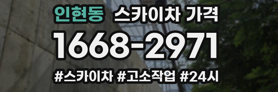 인현동 스카이차 가격