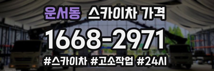 운서동 스카이차 가격