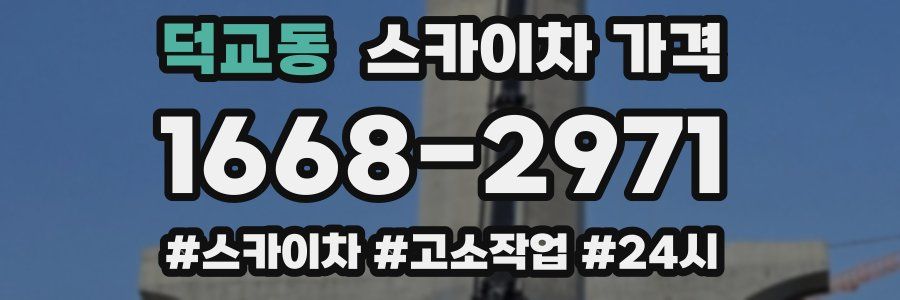 덕교동 스카이차 가격