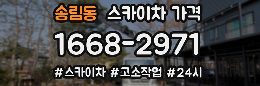 송림동 스카이차 가격
