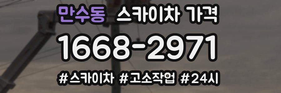 만수동 스카이차 가격