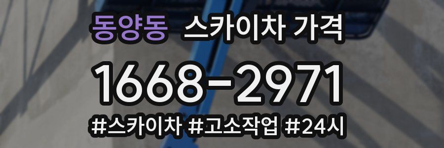 동양동 스카이차 가격