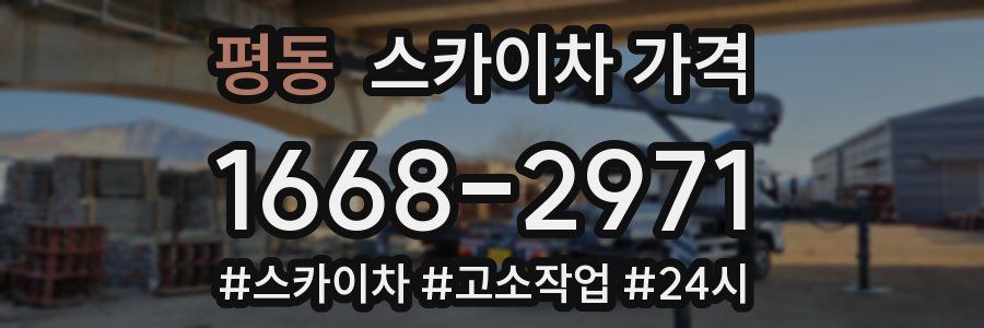 평동 스카이차 가격