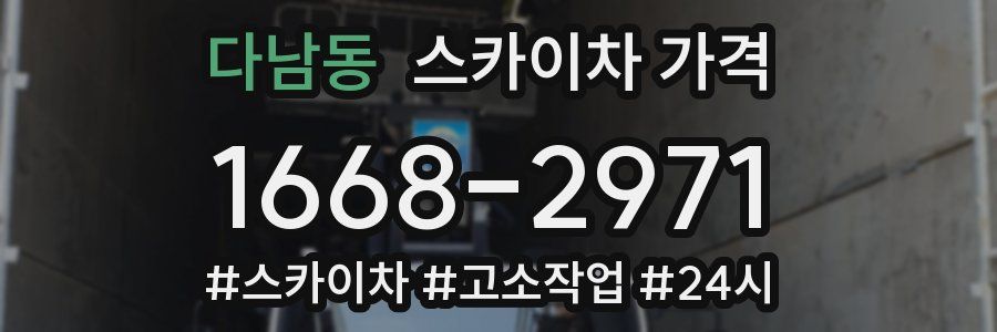 다남동 스카이차 가격