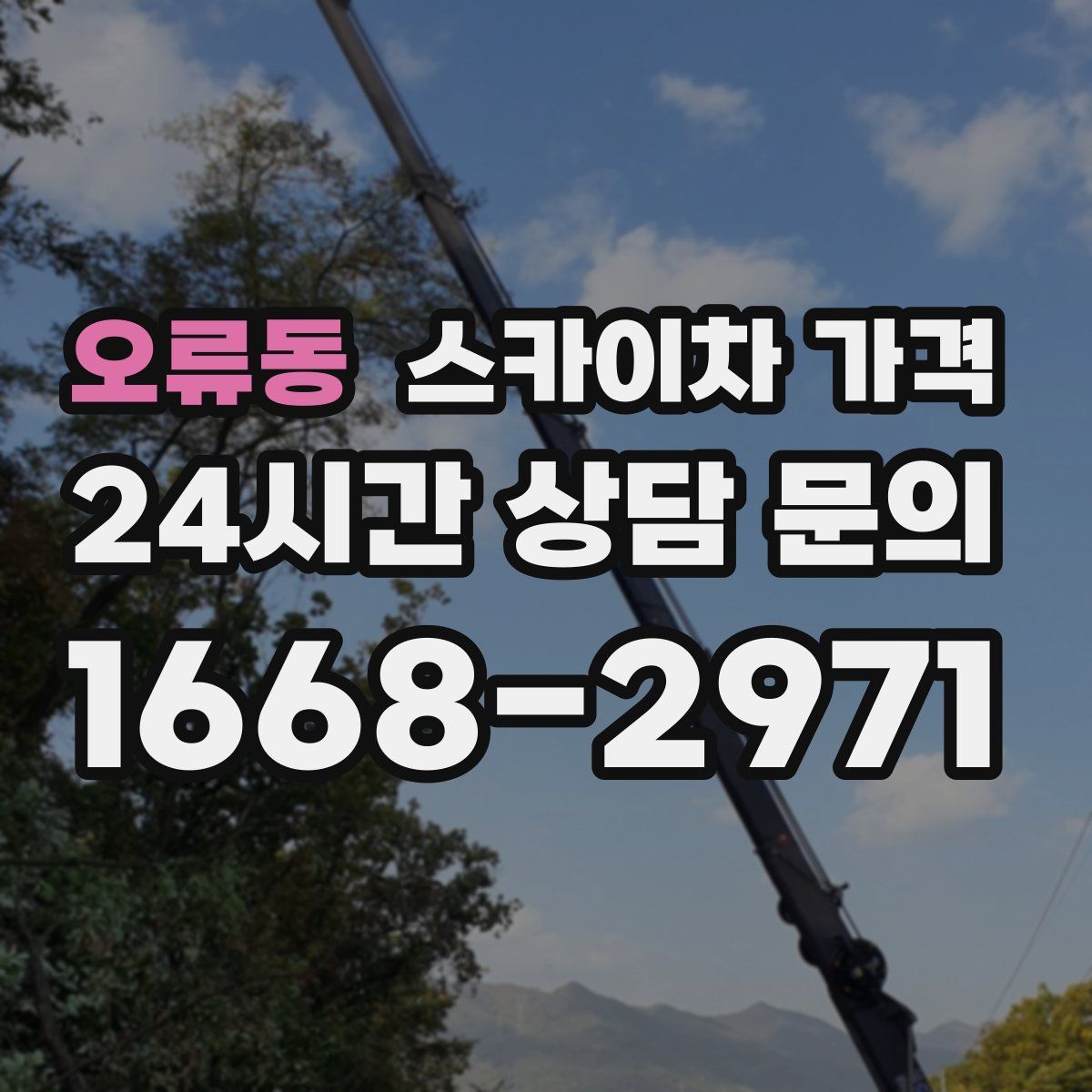 오류동 스카이차 가격