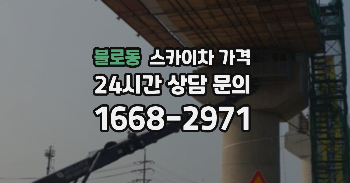 불로동 스카이차 가격