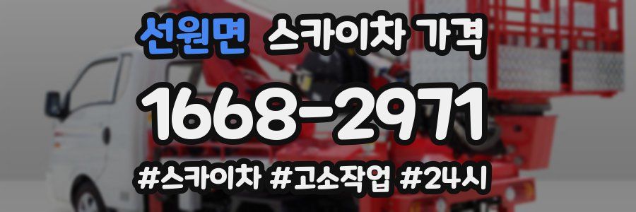 선원면 스카이차 가격