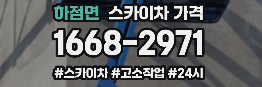 하점면 스카이차 가격