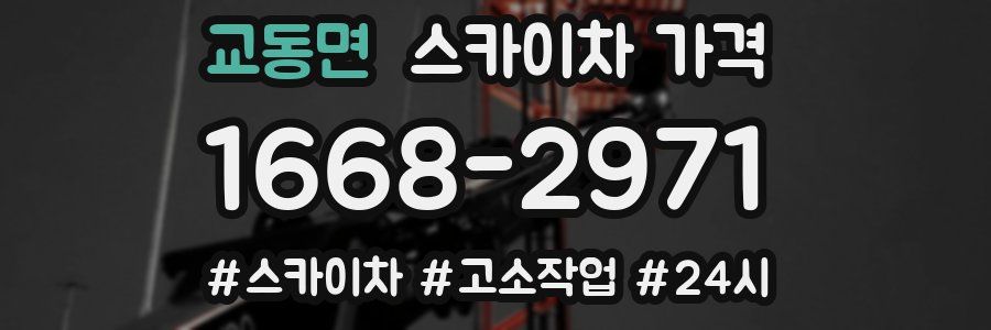 교동면 스카이차 가격