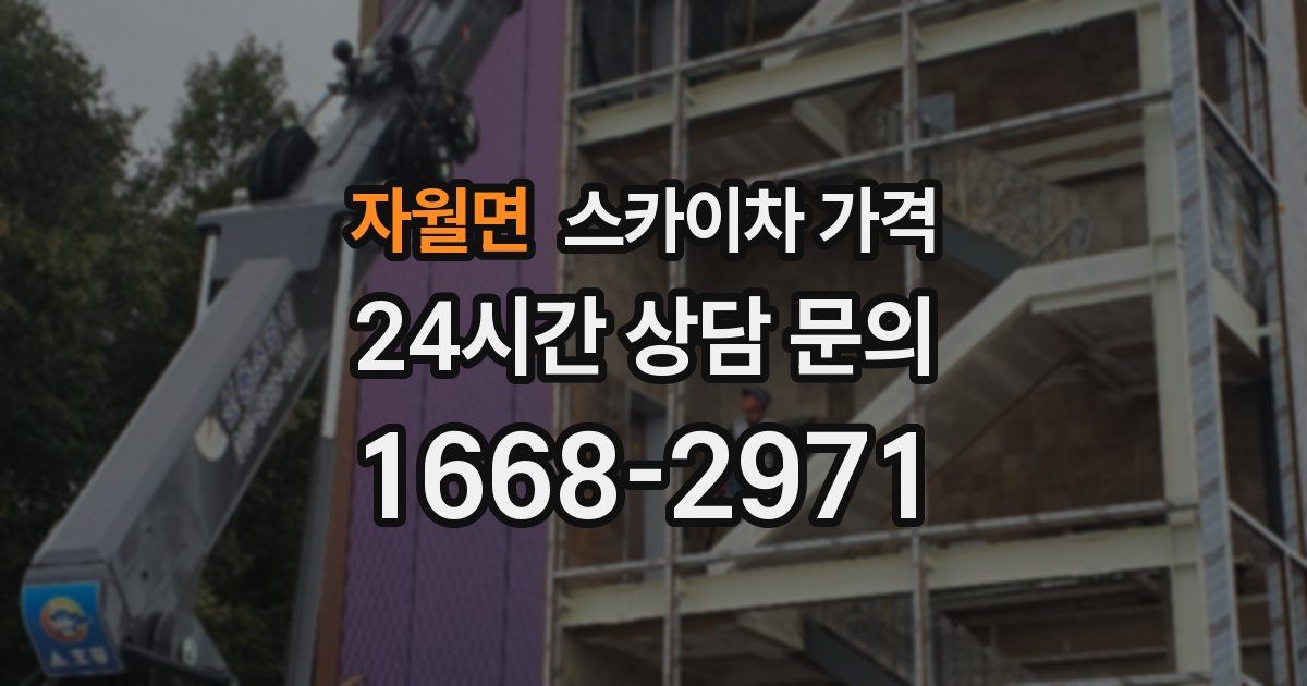 자월면 스카이차 가격