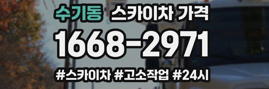 수기동 스카이차 가격