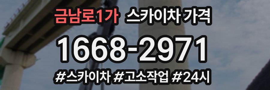 금남로1가 스카이차 가격