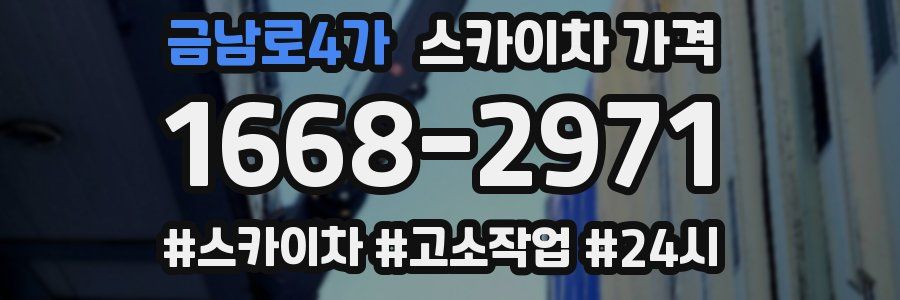 금남로4가 스카이차 가격