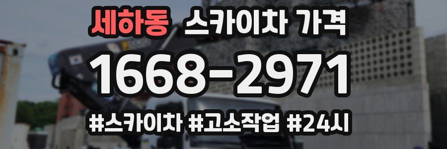 세하동 스카이차 가격