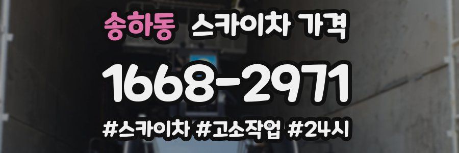 송하동 스카이차 가격