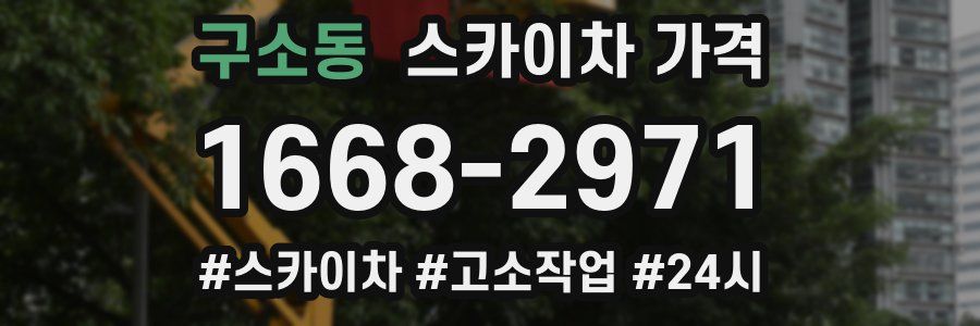 구소동 스카이차 가격