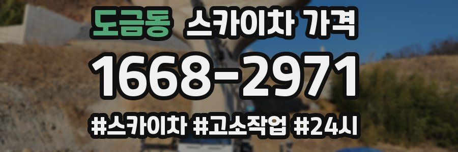 도금동 스카이차 가격