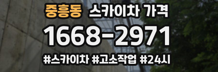 중흥동 스카이차 가격