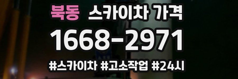 북동 스카이차 가격