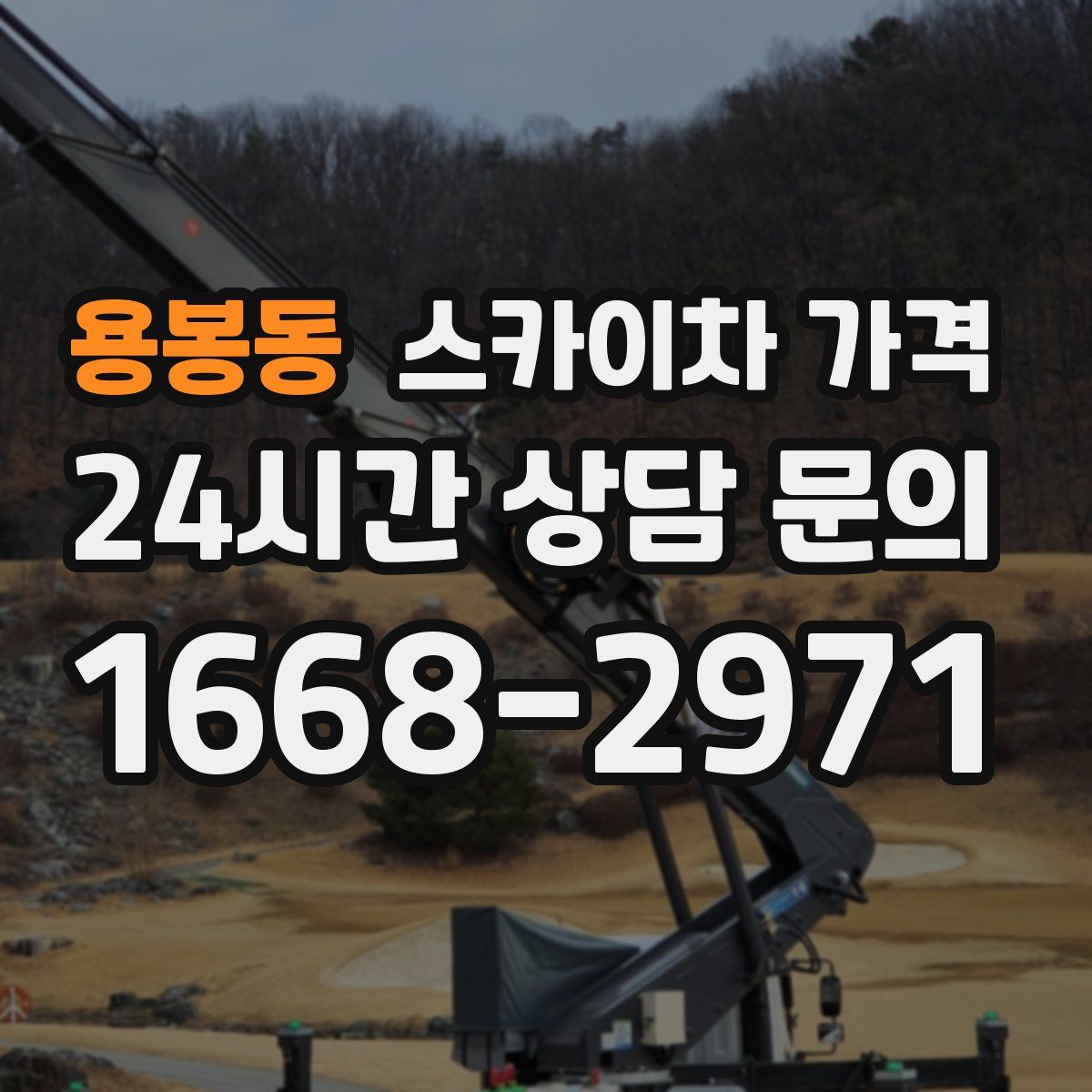 용봉동 스카이차 가격