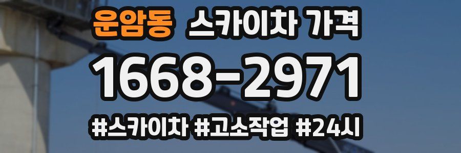 운암동 스카이차 가격