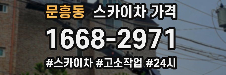 문흥동 스카이차 가격