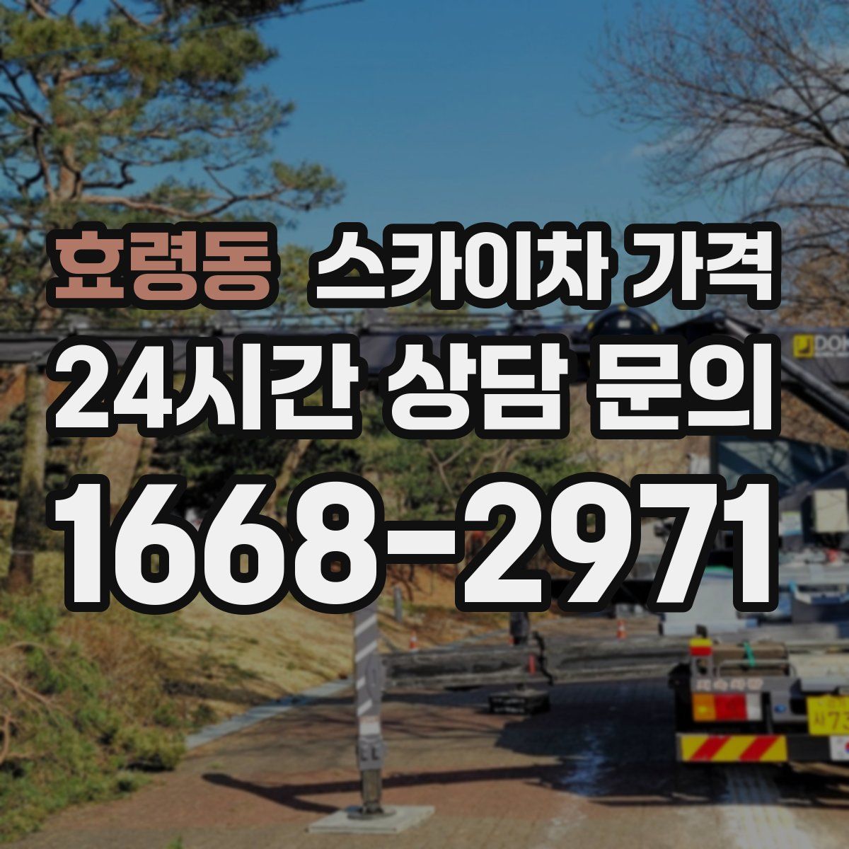 효령동 스카이차 가격