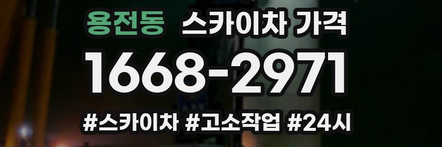 용전동 스카이차 가격