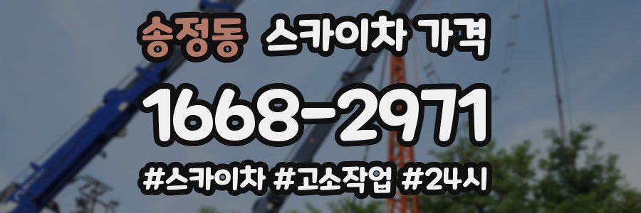 송정동 스카이차 가격