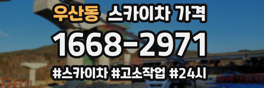 우산동 스카이차 가격