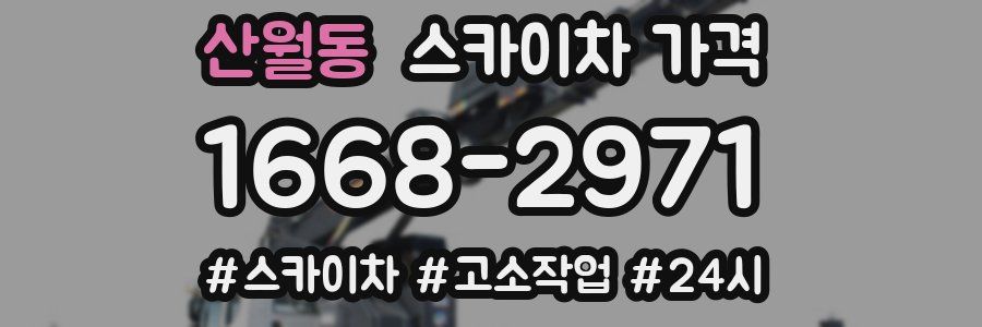 산월동 스카이차 가격