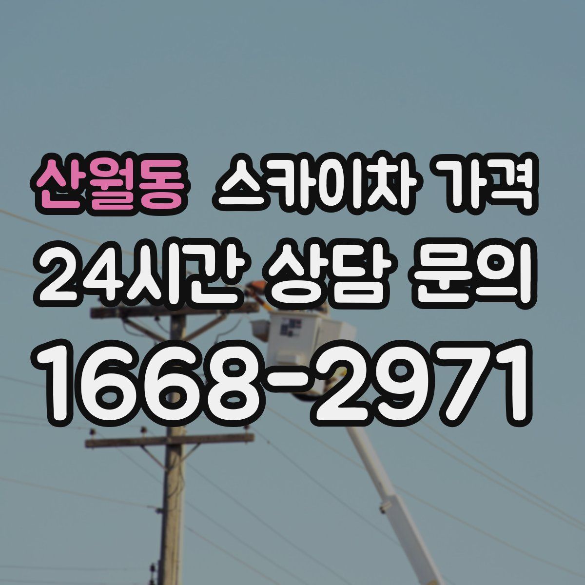 산월동 스카이차 가격