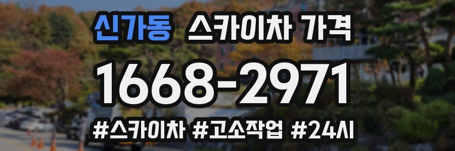 신가동 스카이차 가격