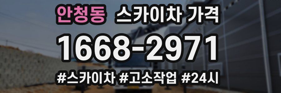 안청동 스카이차 가격