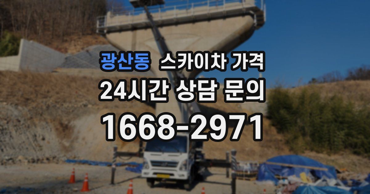 광산동 스카이차 가격