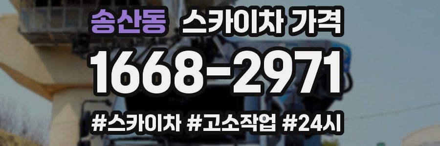 송산동 스카이차 가격