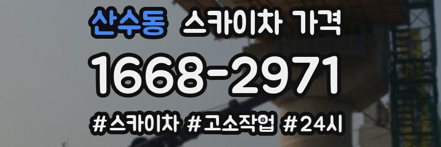 산수동 스카이차 가격