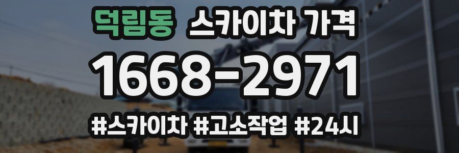 덕림동 스카이차 가격